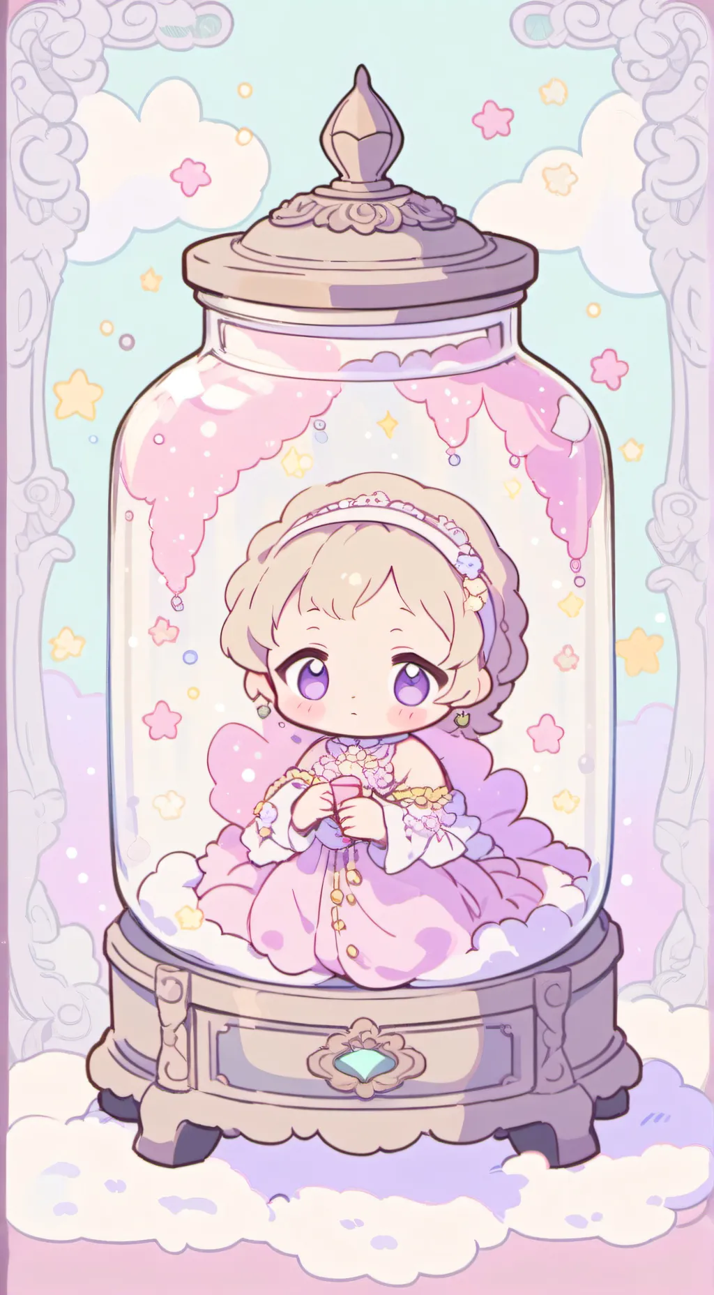 ai character: Trapped Baby background
