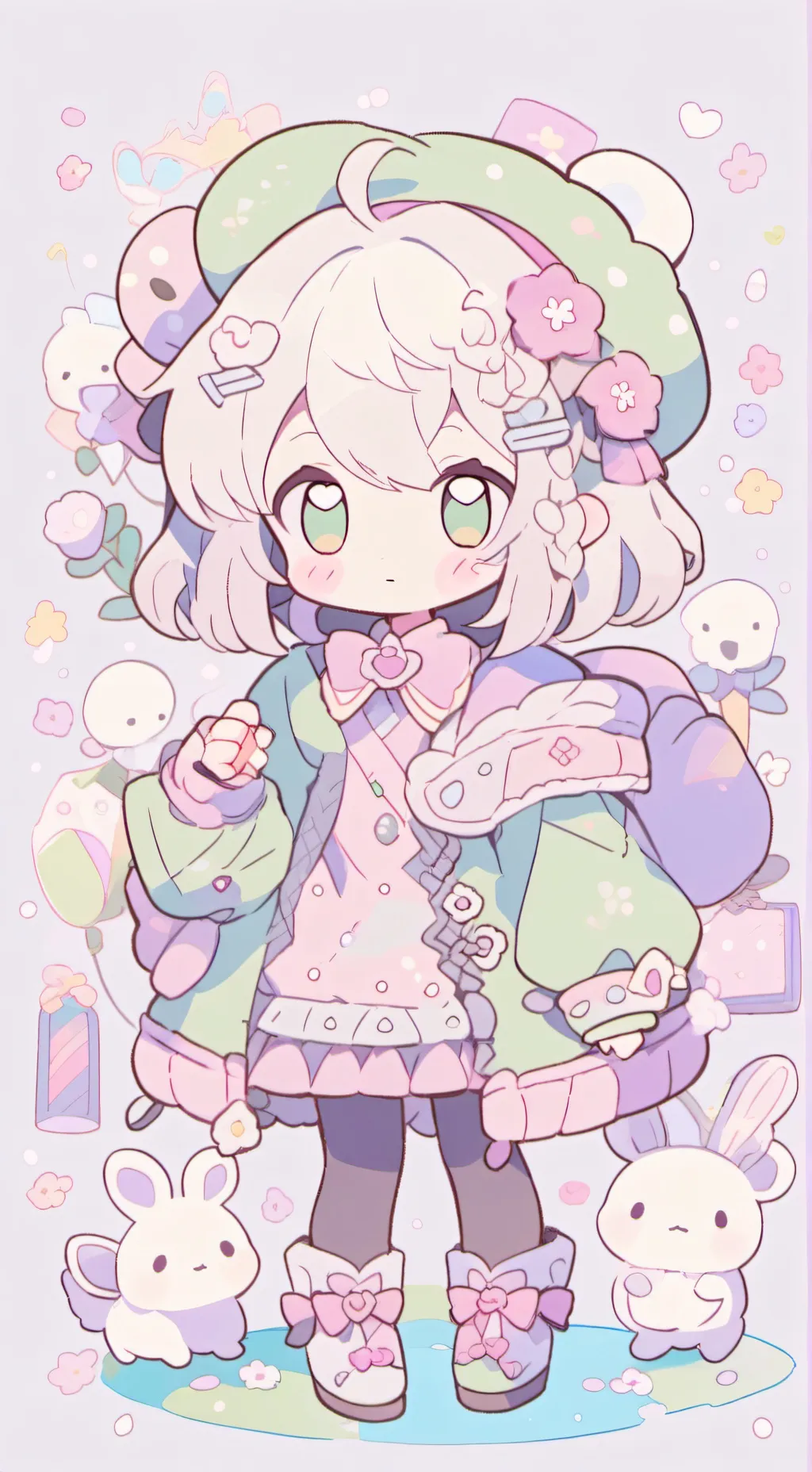 ai character: gata. lala background