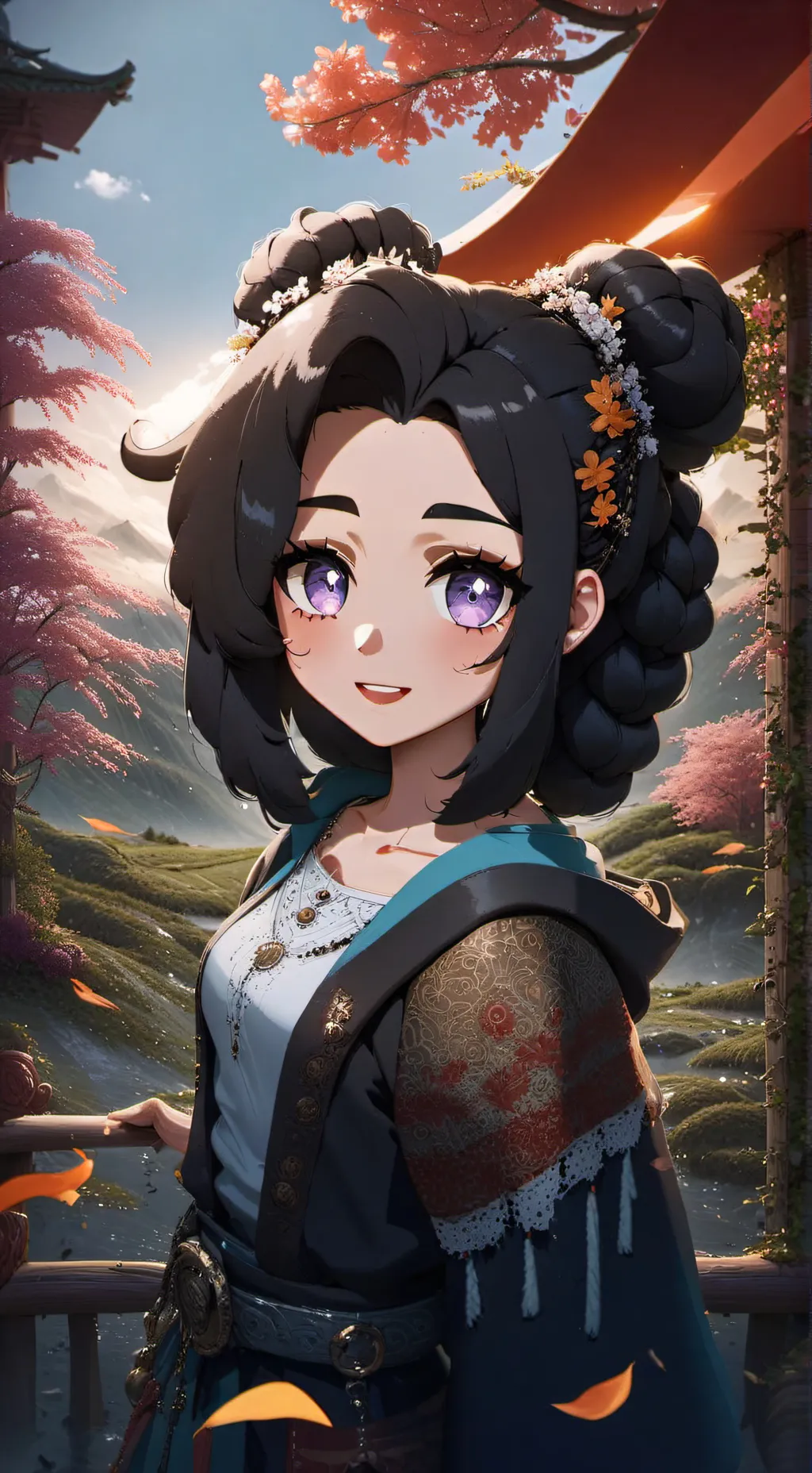 ai character: Fruitcake background