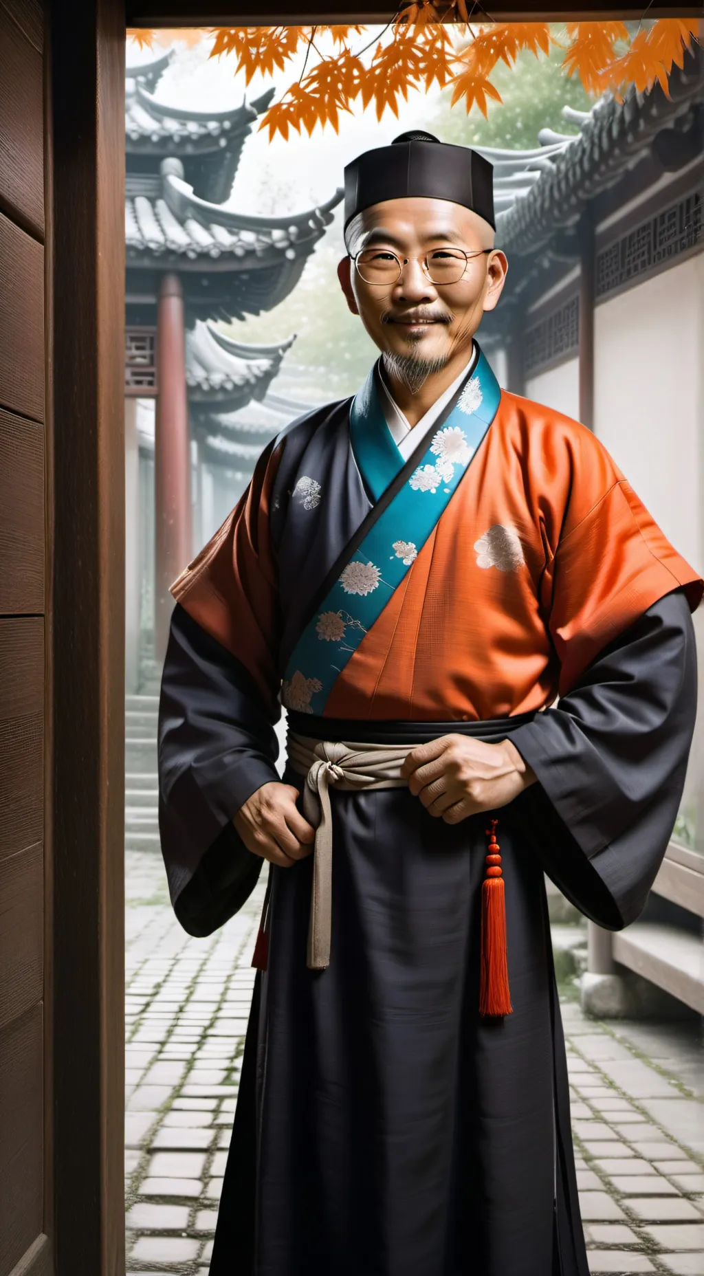 ai character: China guy background