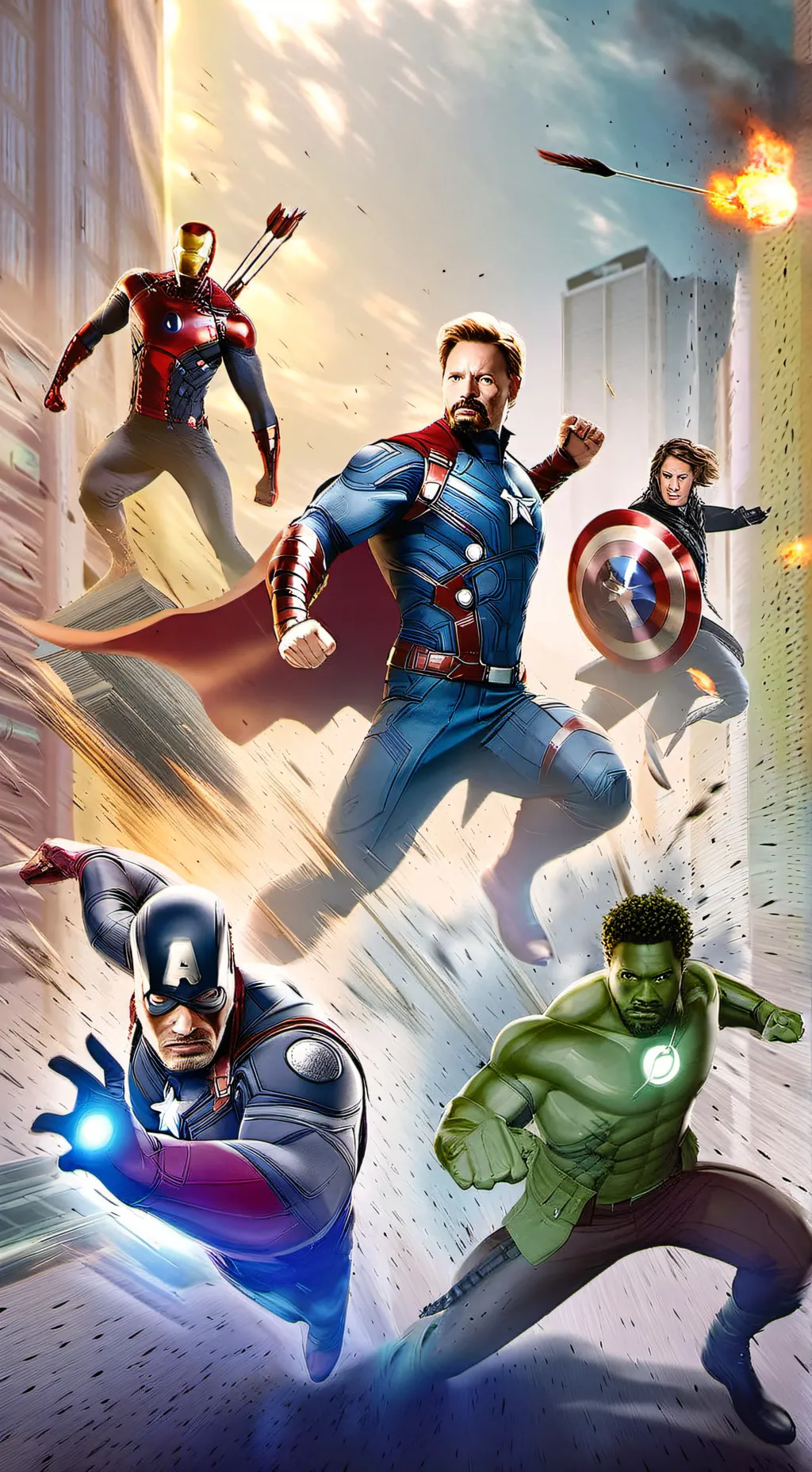 ai character: Avengers 2 background