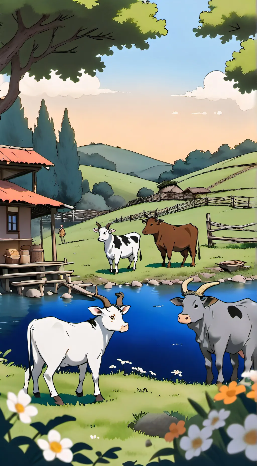 ai character: Fazenda background