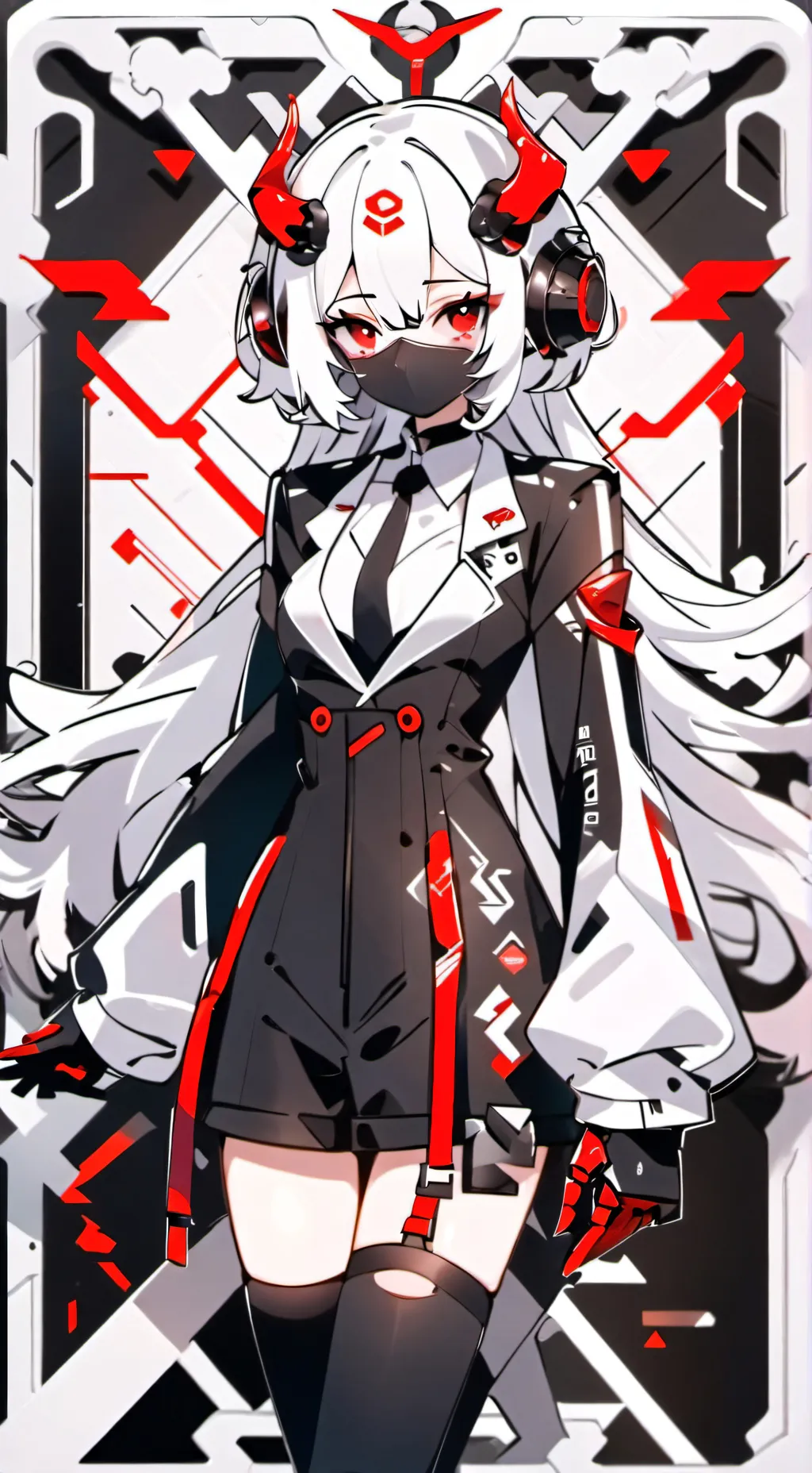 ai character: SN chrome background