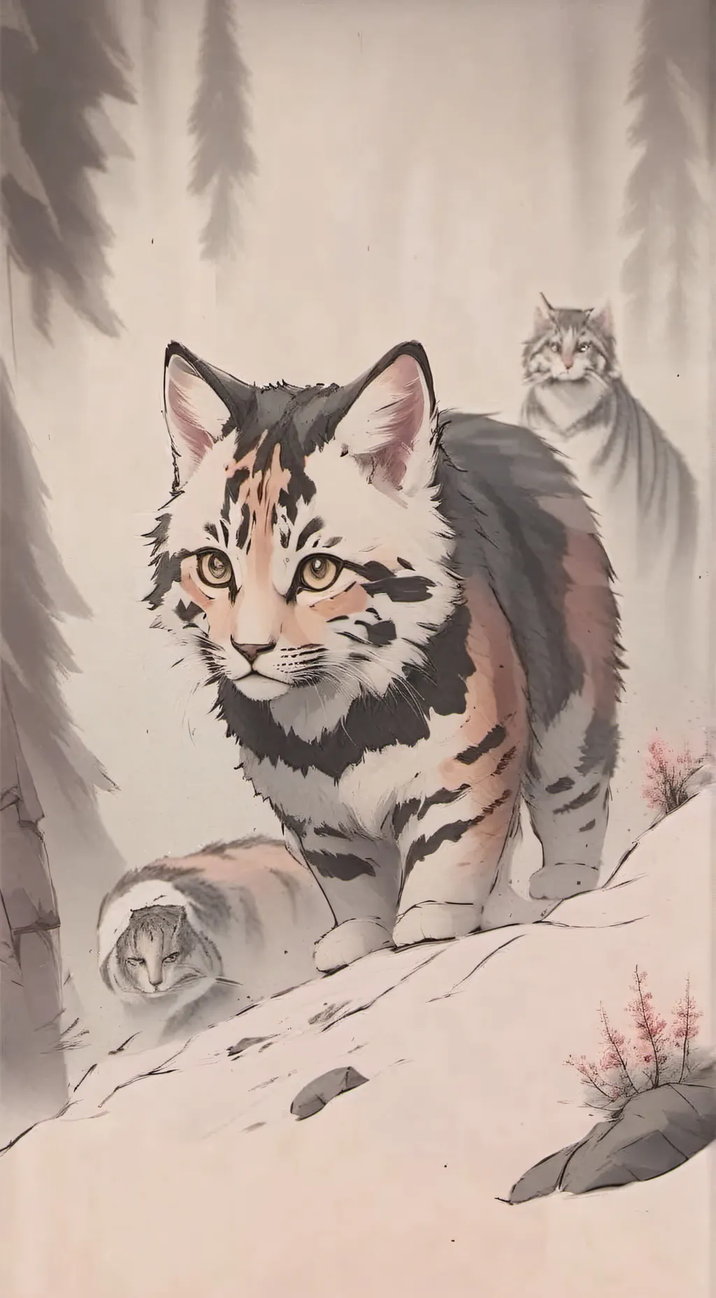ai character: Кот background