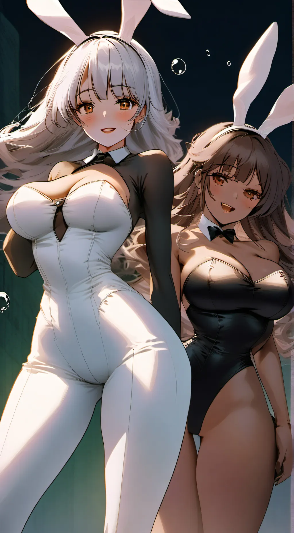 ai character: Noir & Blanc background