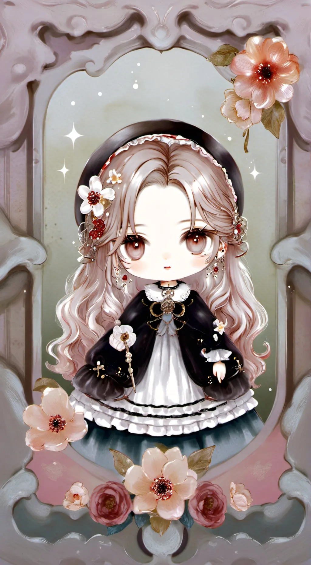 ai character: Mila🌸 background