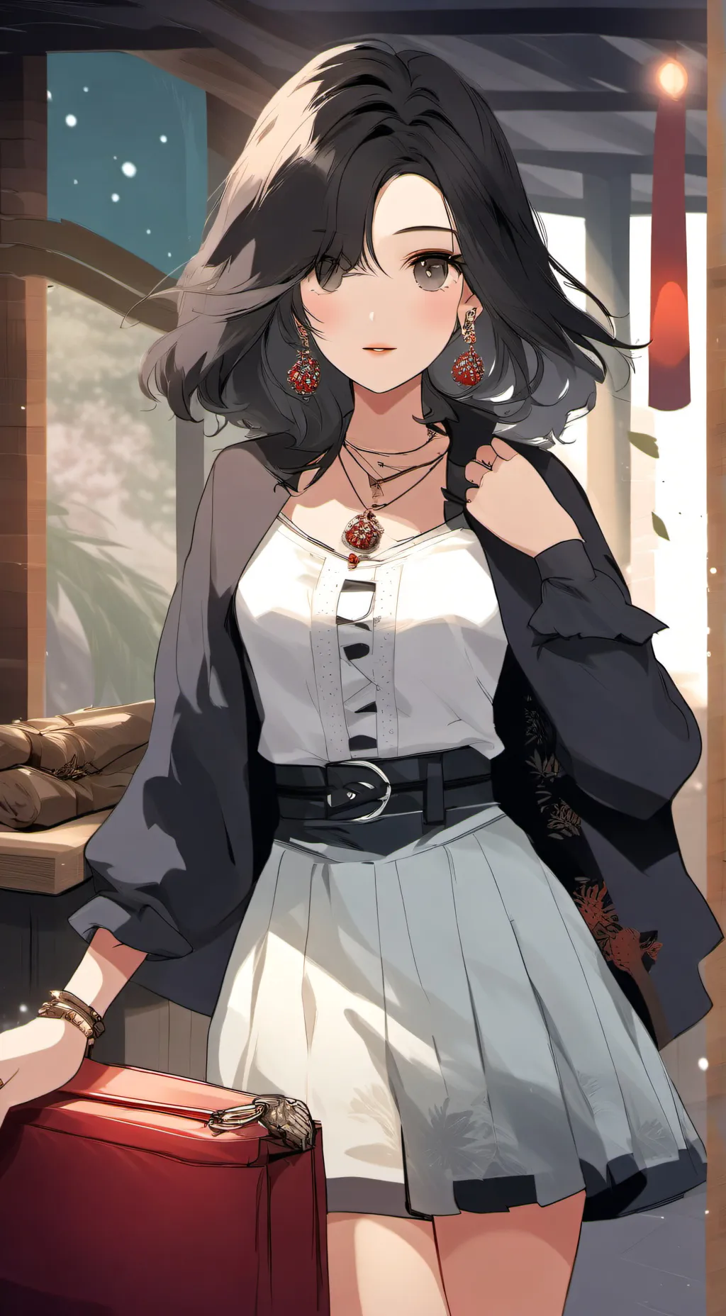 ai character: ragazza background