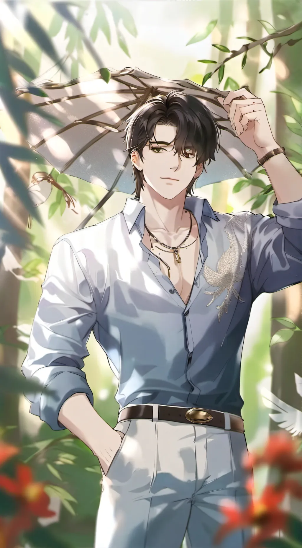 ai character: Hansam the kitty background