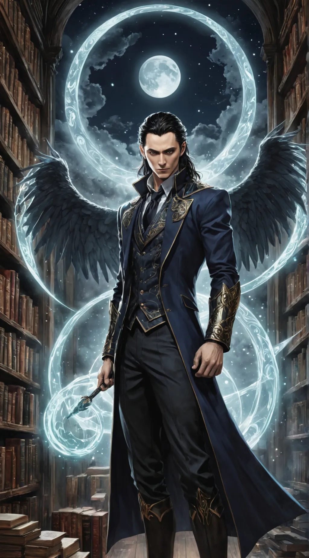 ai character: Loki background