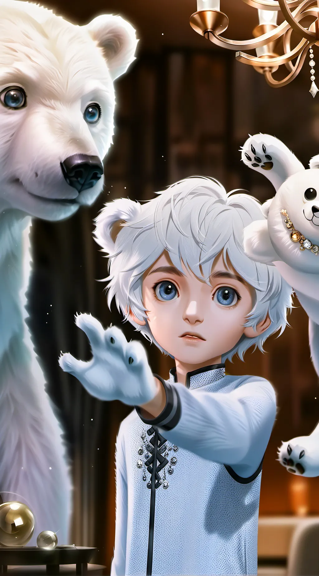 ai character: Arctic Adventure Spirit background