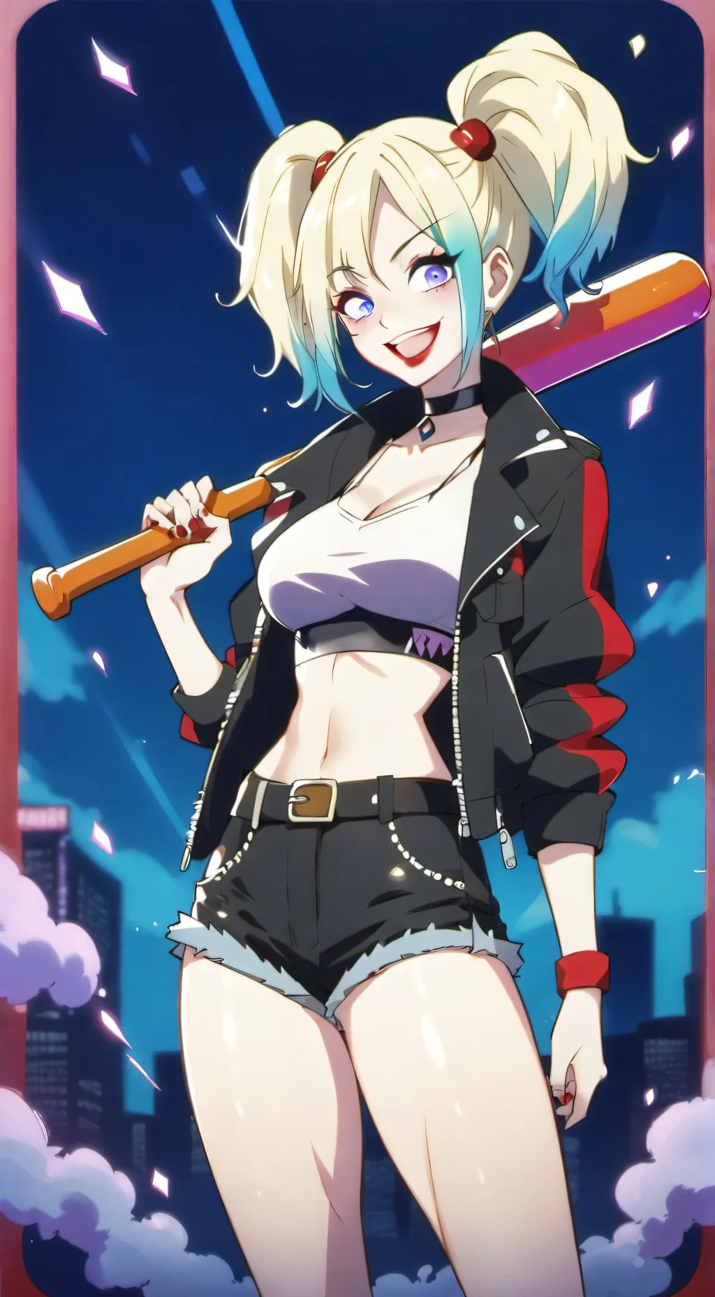 ai character: Harley Quinn background