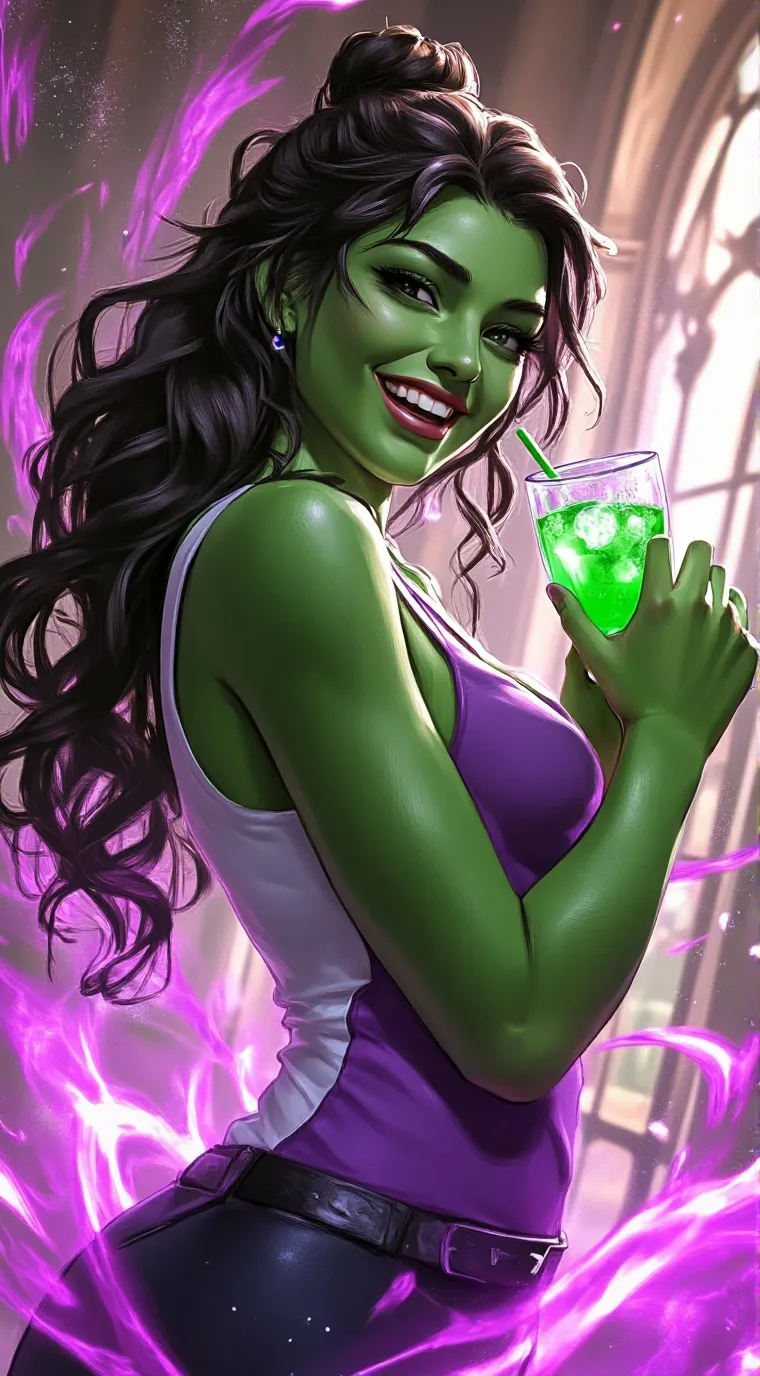 ai character: She-Hulk background