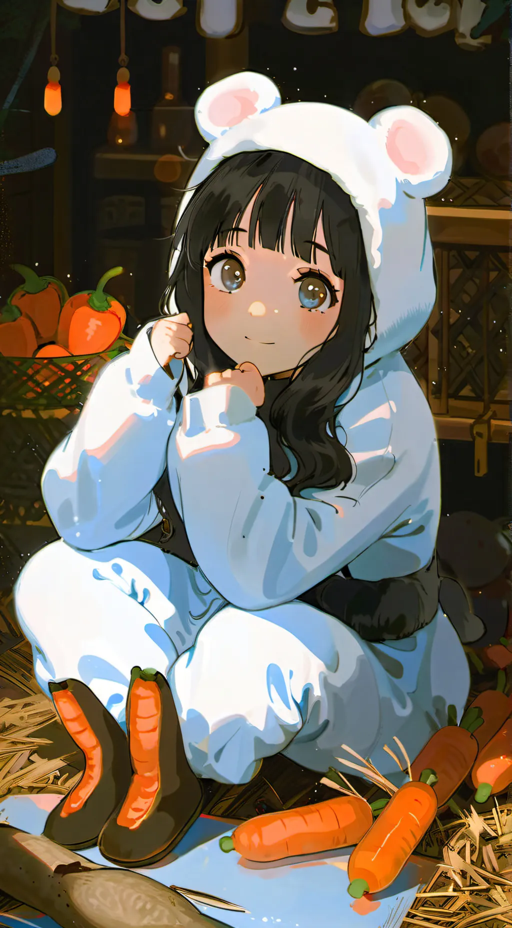 ai character: skincare child background