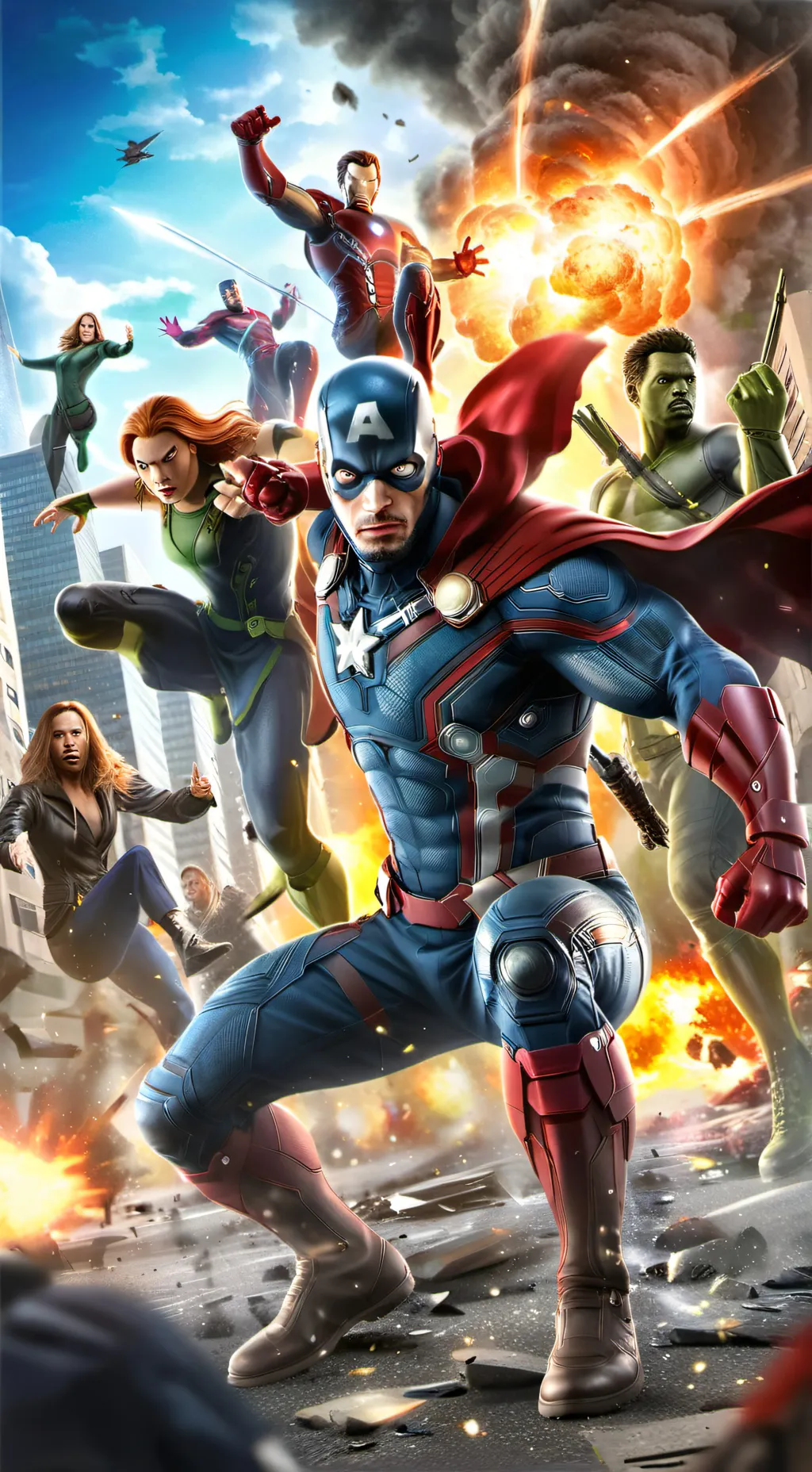 ai character: Avengers 6 background