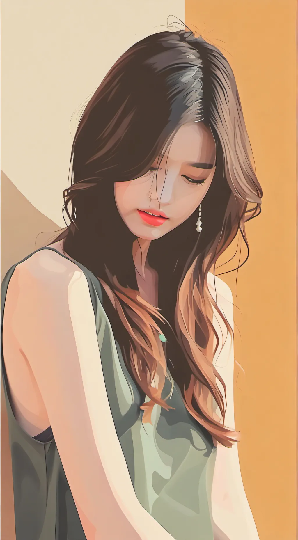 ai character: Lily tu prima background