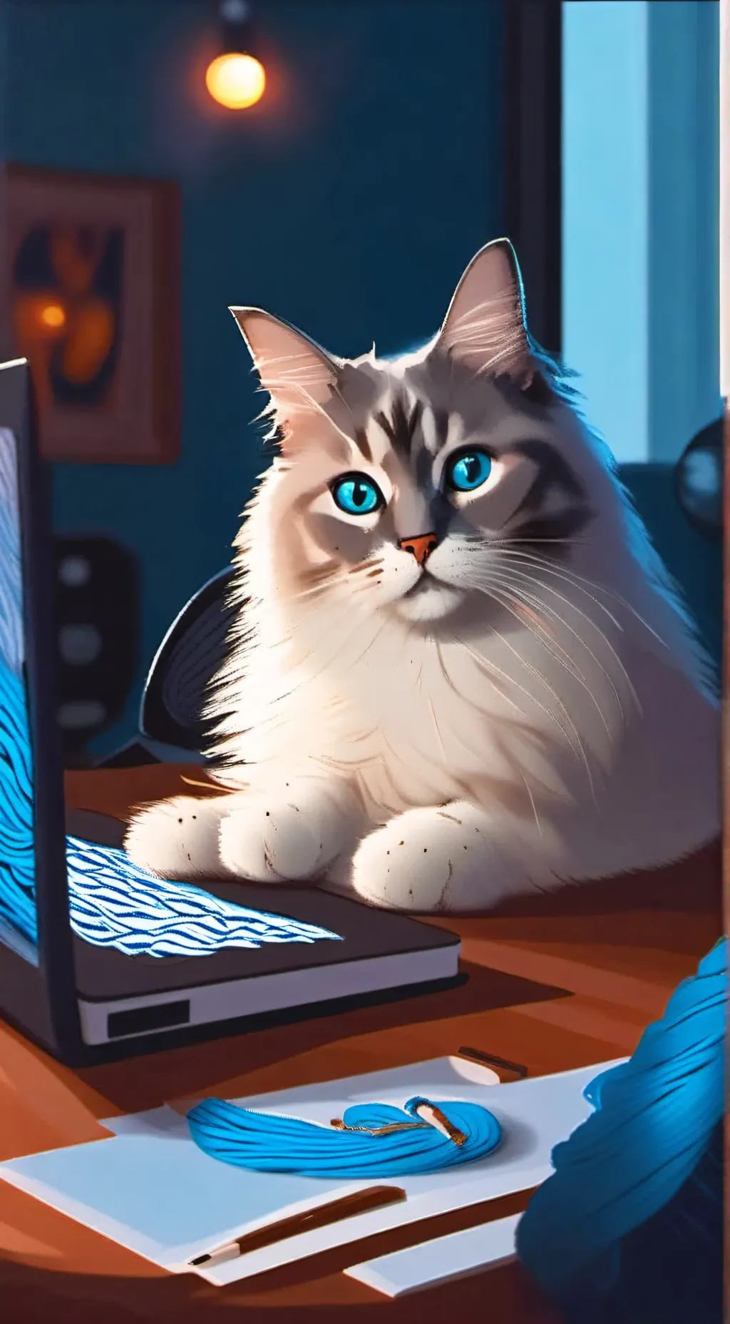 ai character: Fuzzball McFurson background