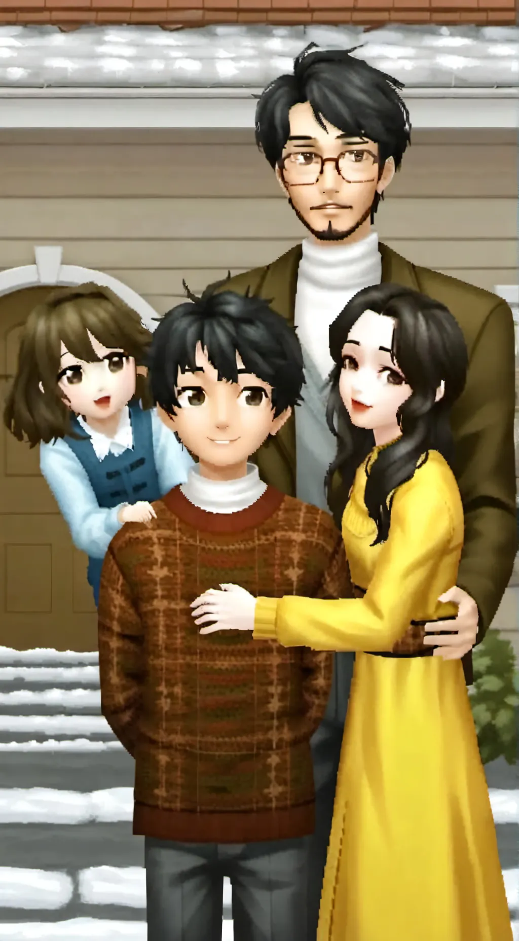 ai character: living with sib background