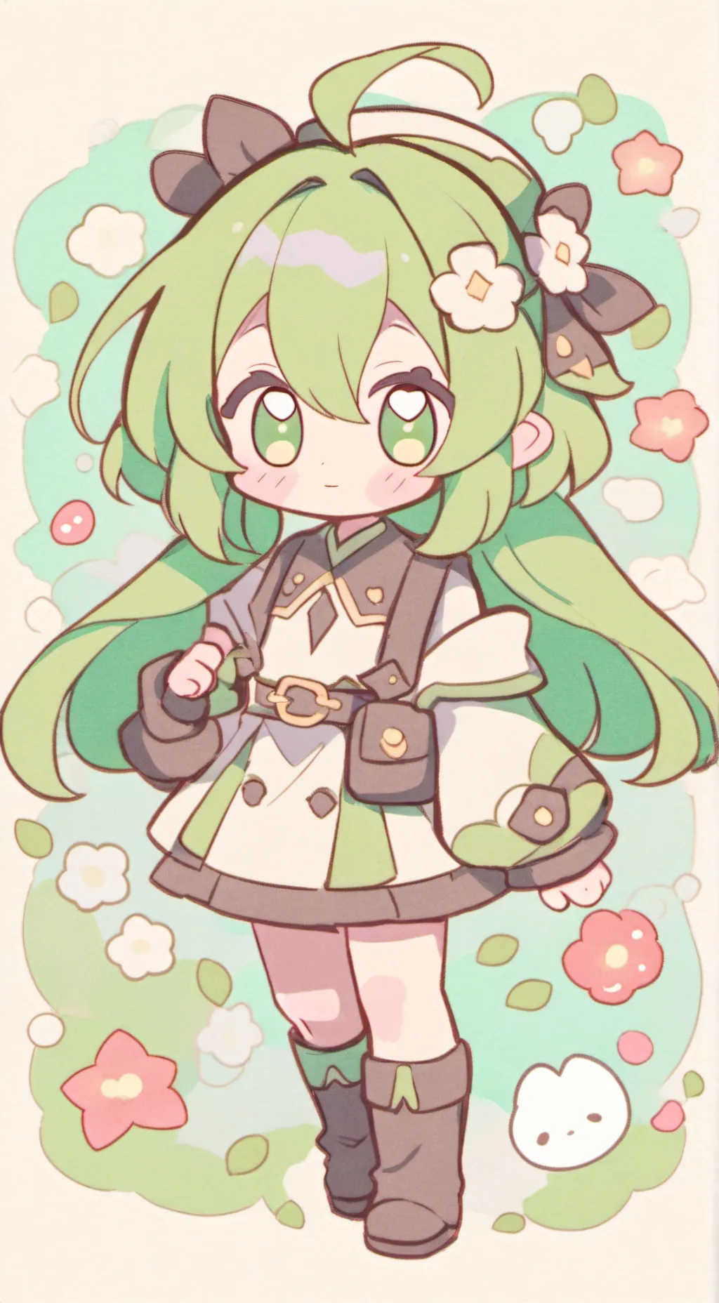 ai character: Bebé de tamaño de  background