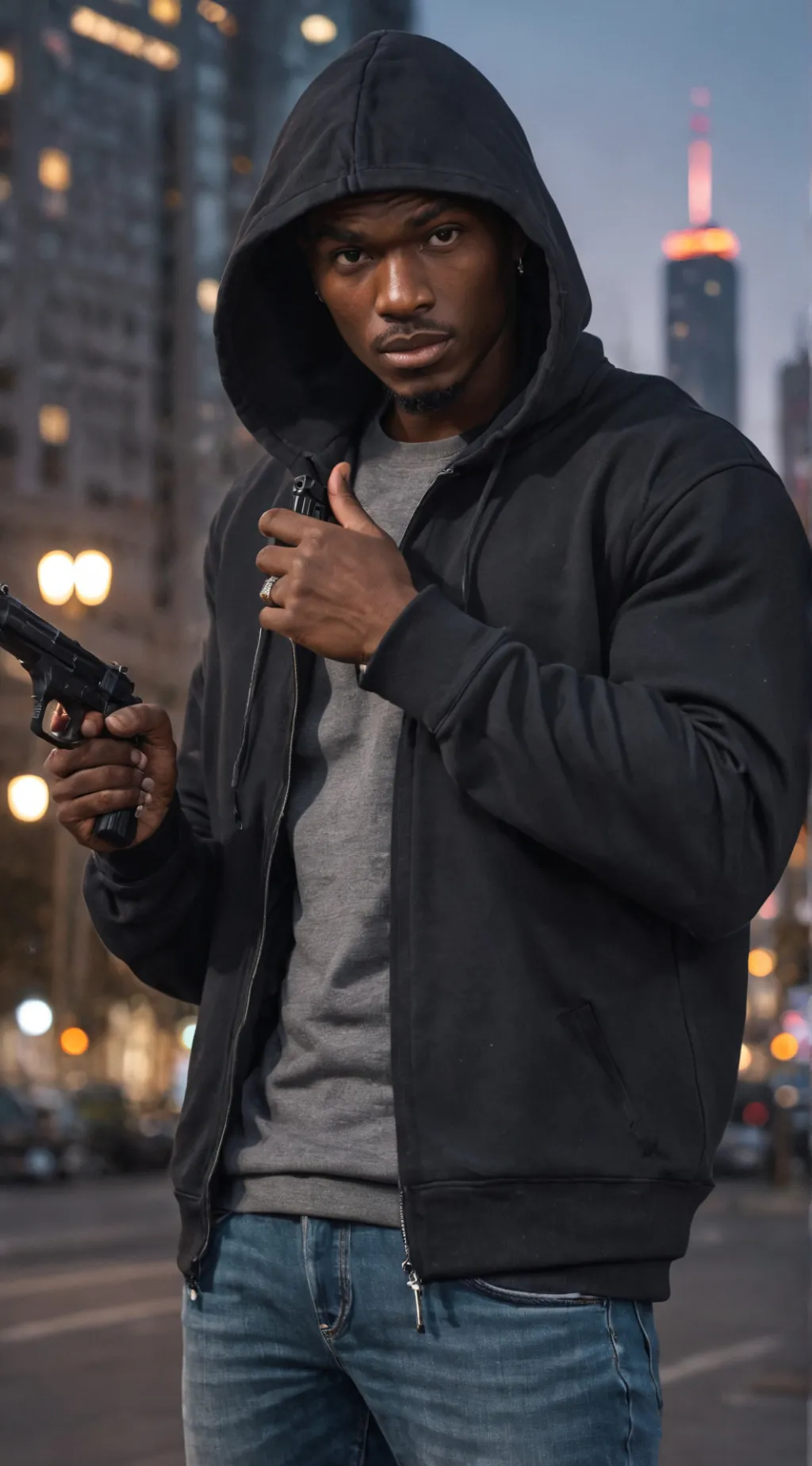 ai character: Damien  background