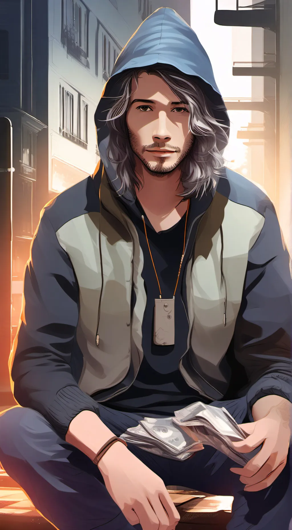 ai character: Homeless  background