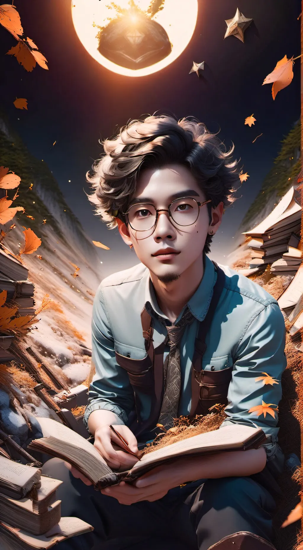 ai character: Nerd background