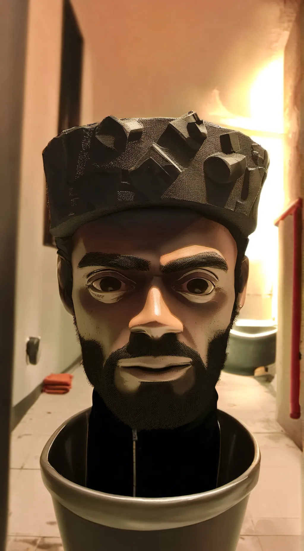 ai character: skibidi toilet background