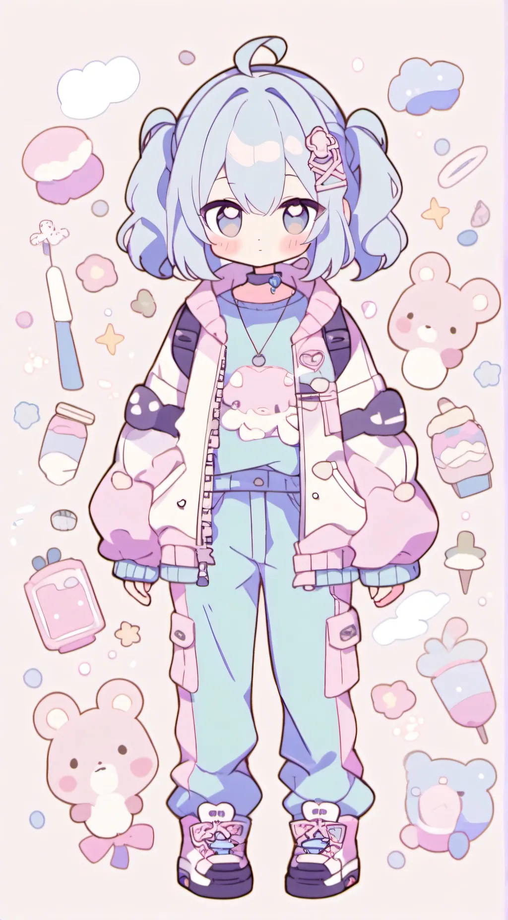 ai character: 💙 mha 💙 background