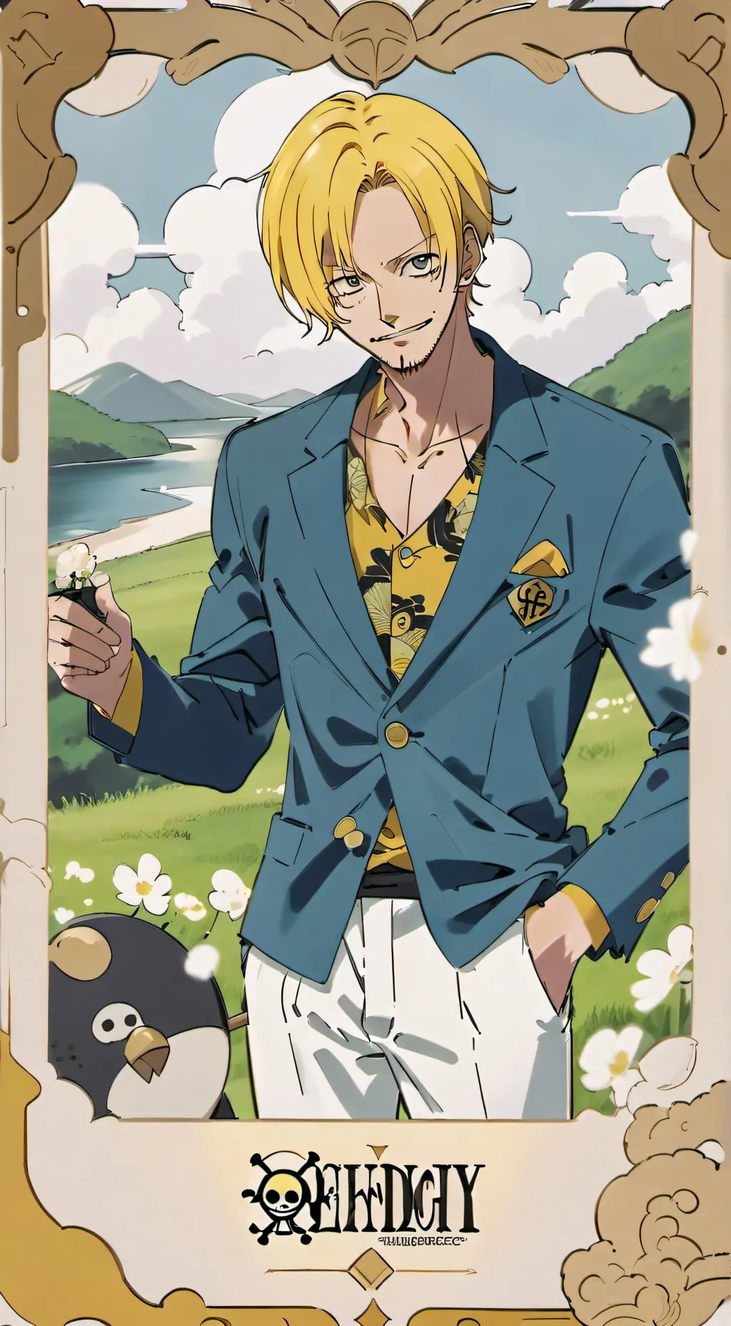 ai character: Sanji background