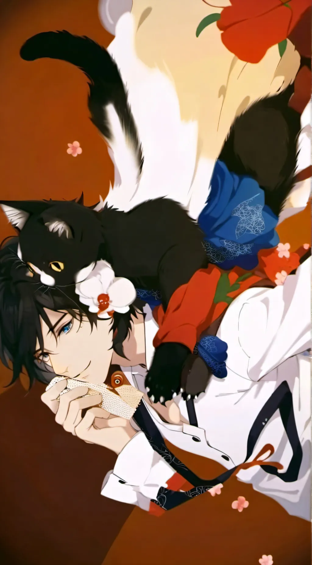 ai character: Cat giyuu  background