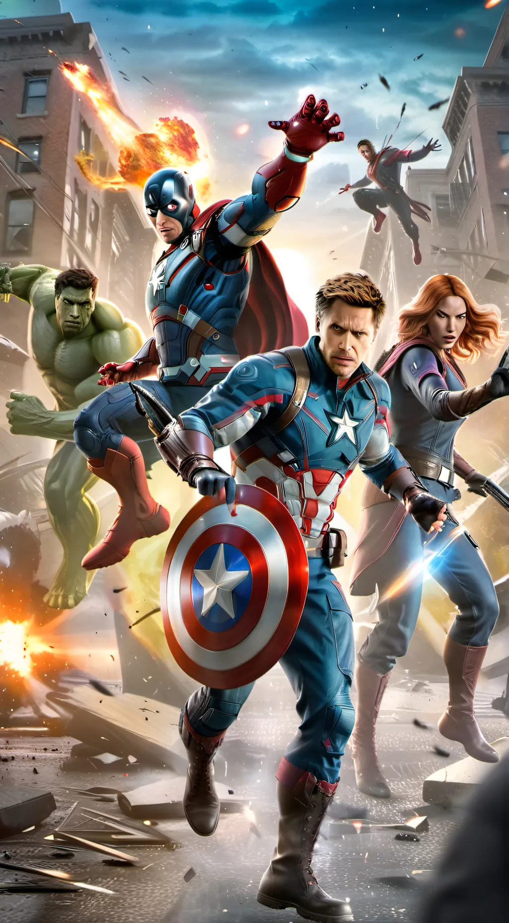 ai character: Avengers 9 background