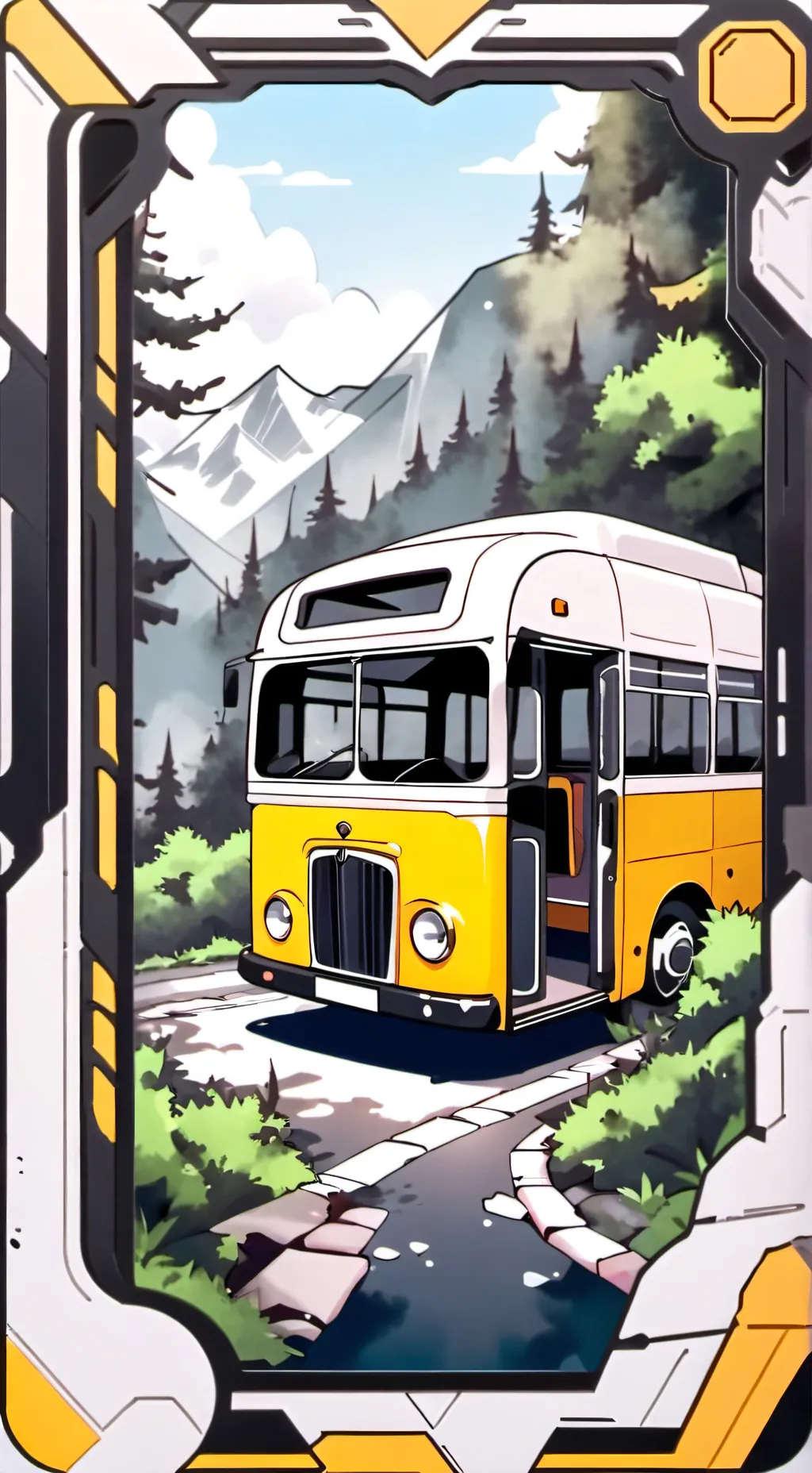 ai character: MHA field trip background