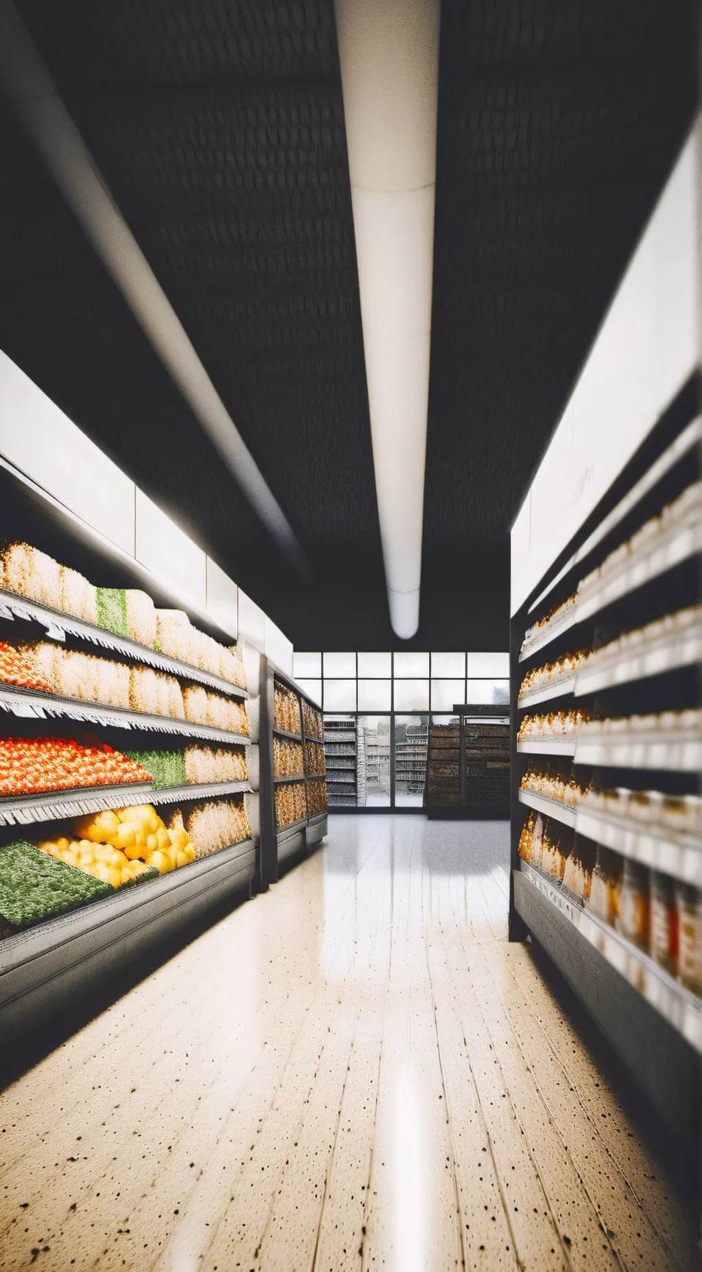 ai character: Grocery Store background