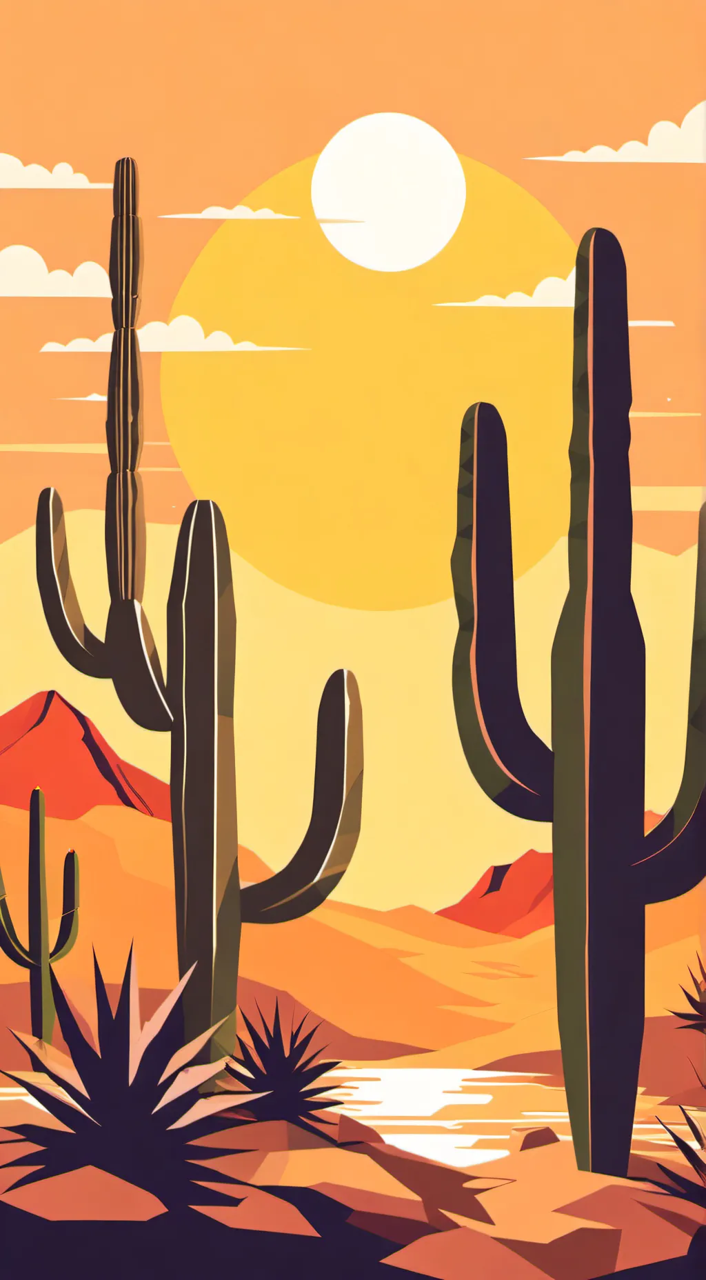 ai character: Un cactus hablador background