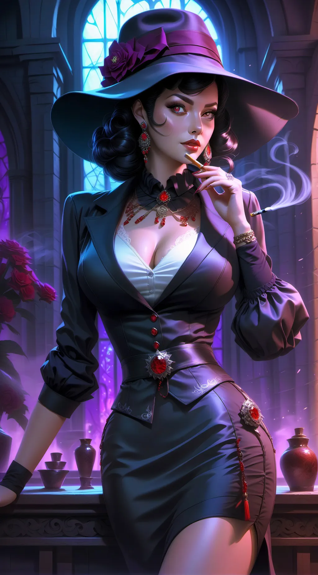 ai character: Tu jefa luna background