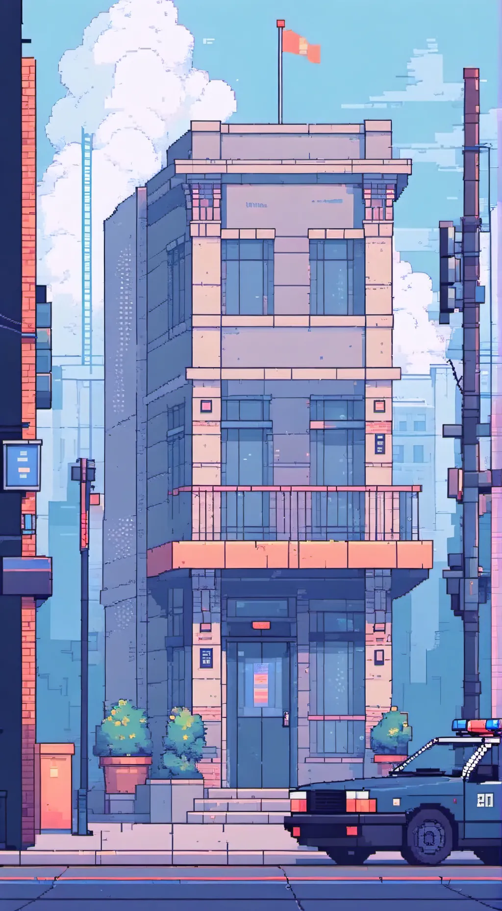 ai character: Police Job background