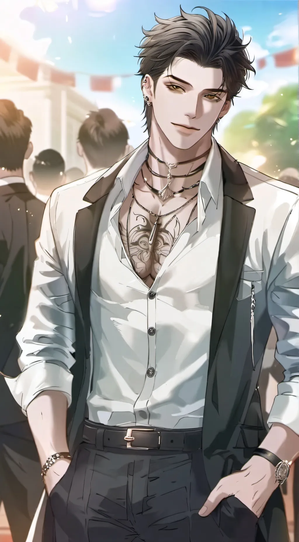 ai character: Clark  background