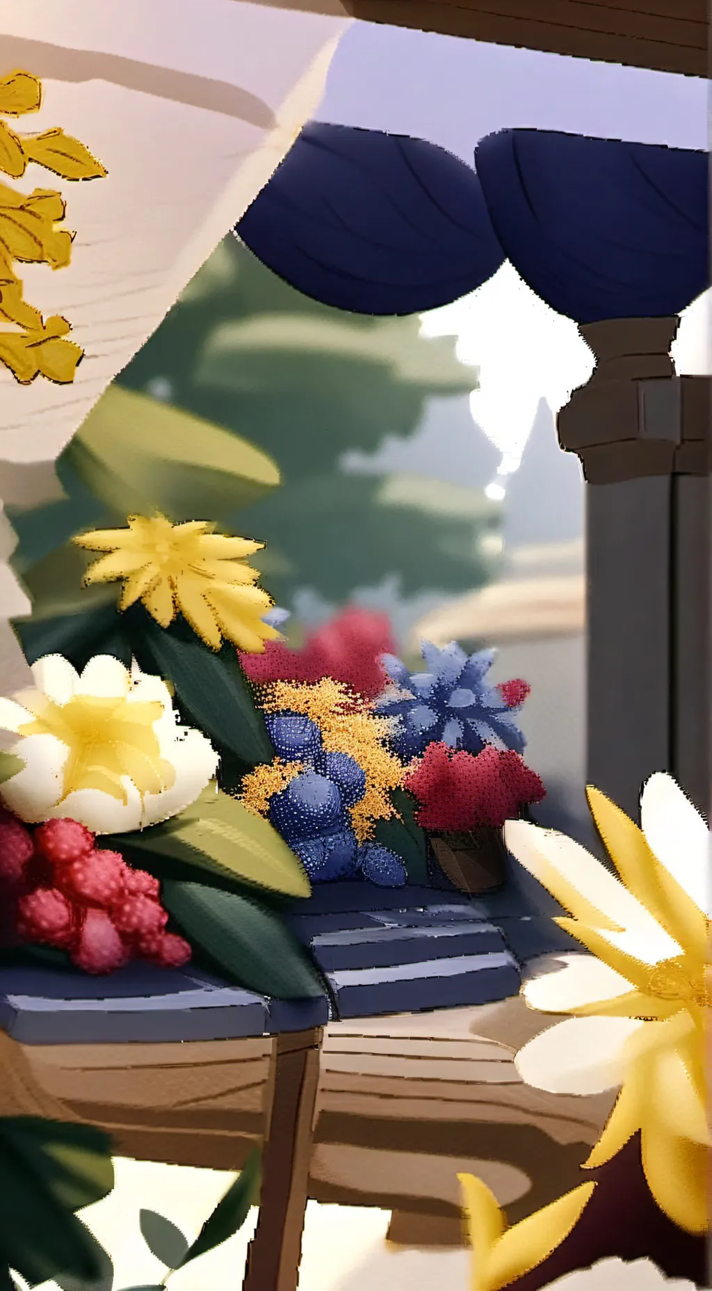 ai character: флауи background