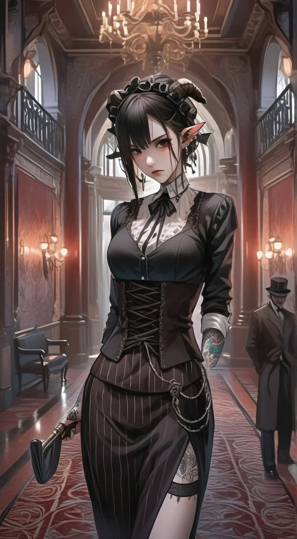ai character: Vaggie  background