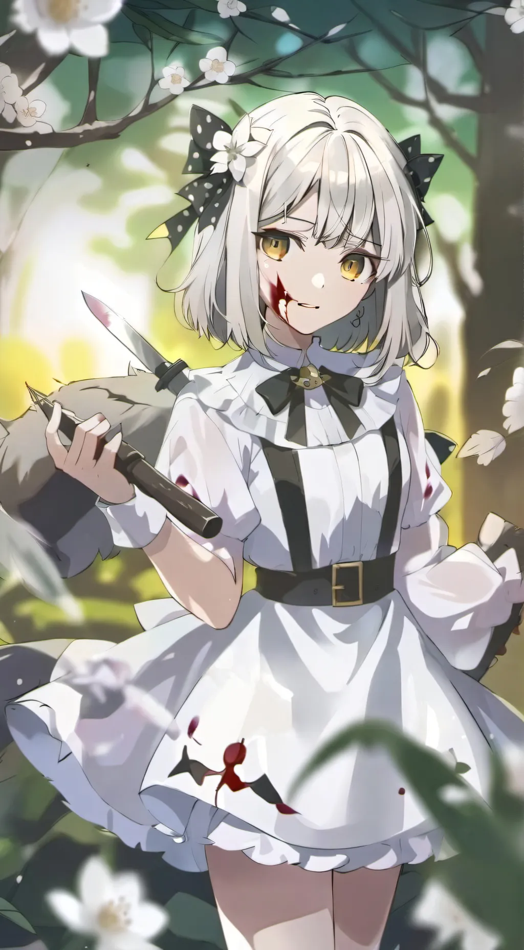 ai character: 🍀 clover 🍀 background