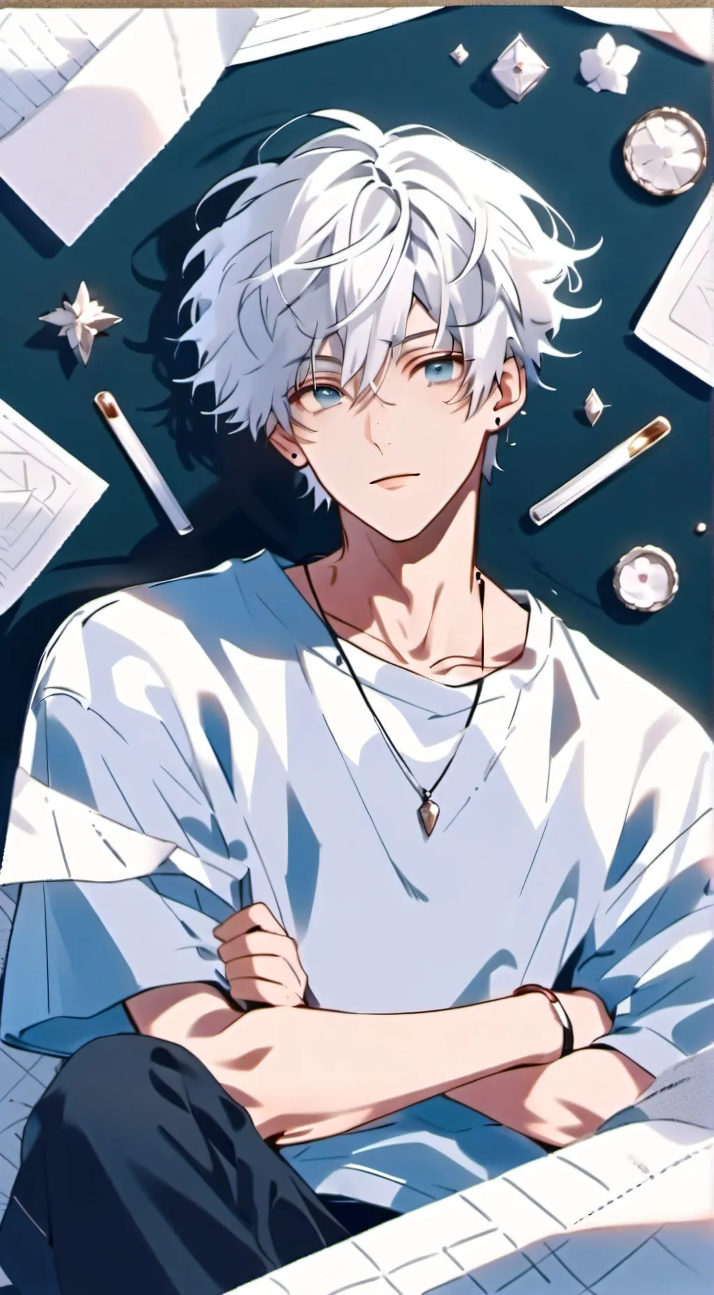 ai character: שחר background