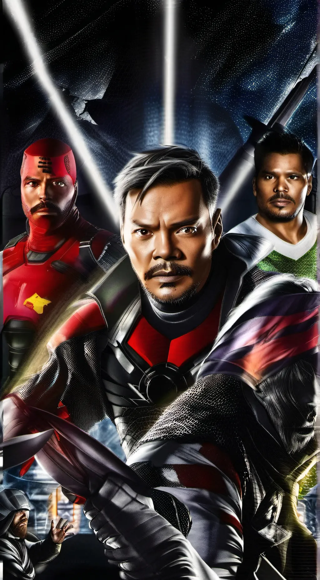 ai character: The avengers  background