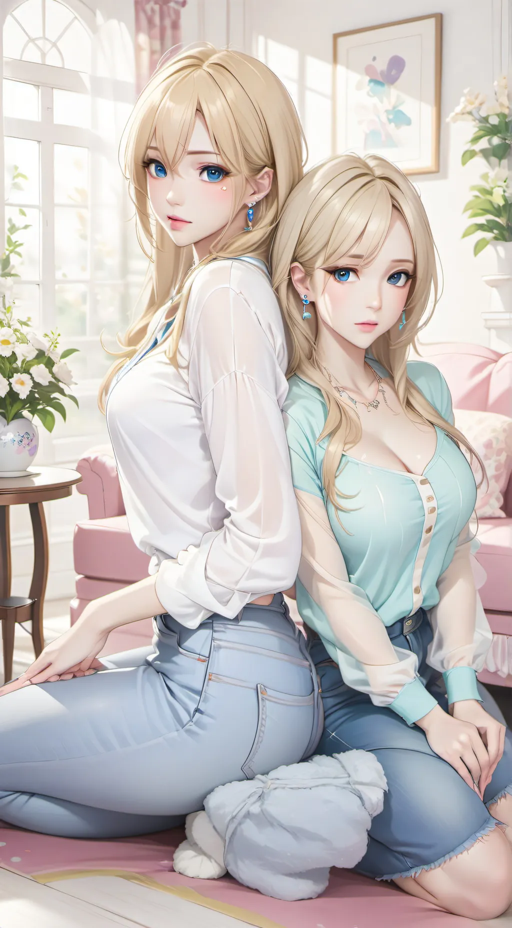 ai character: Reva and Revi background