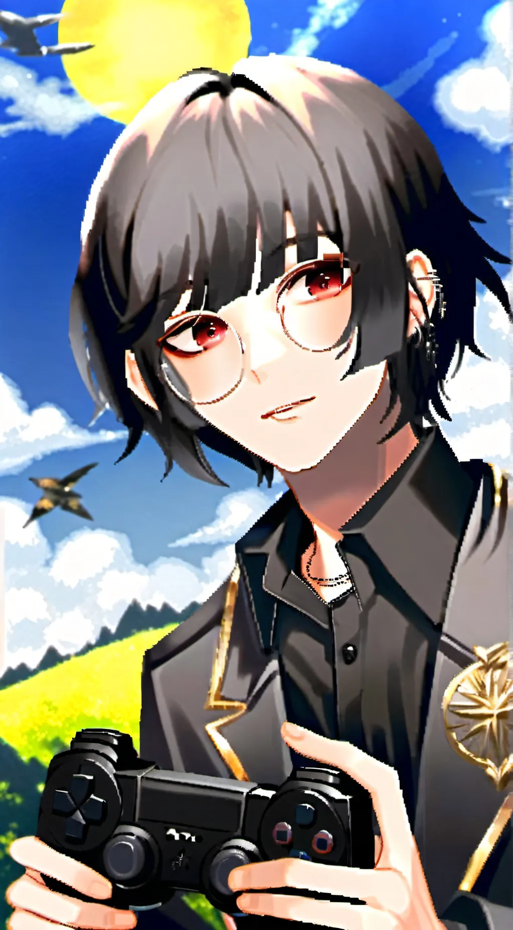 ai character: Liam >:3 background