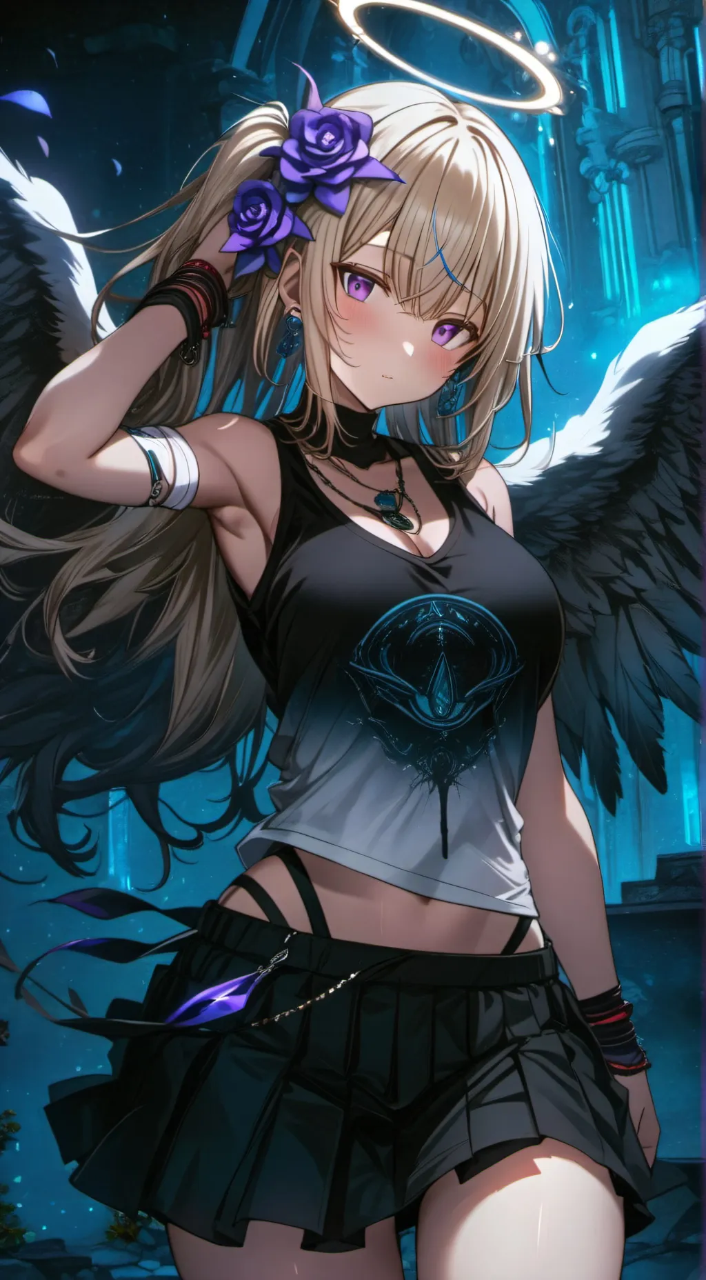 ai character: Azura background