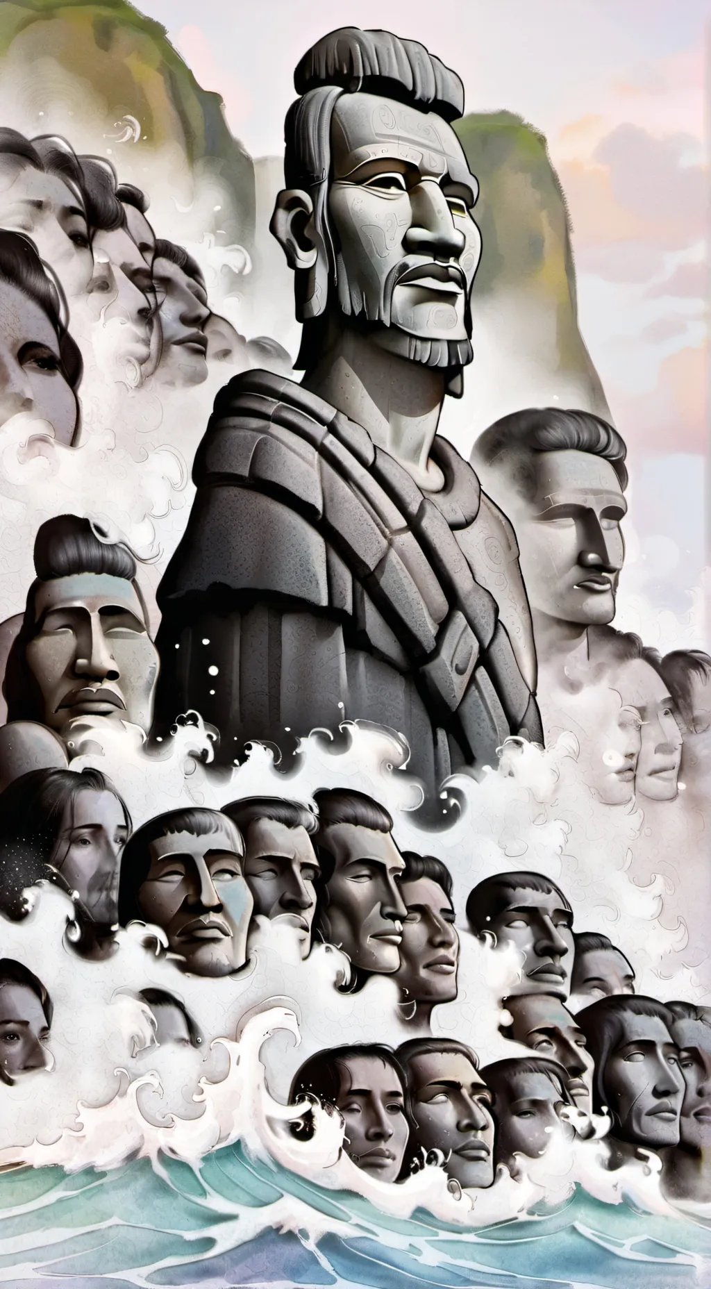 ai character: 🗿 background