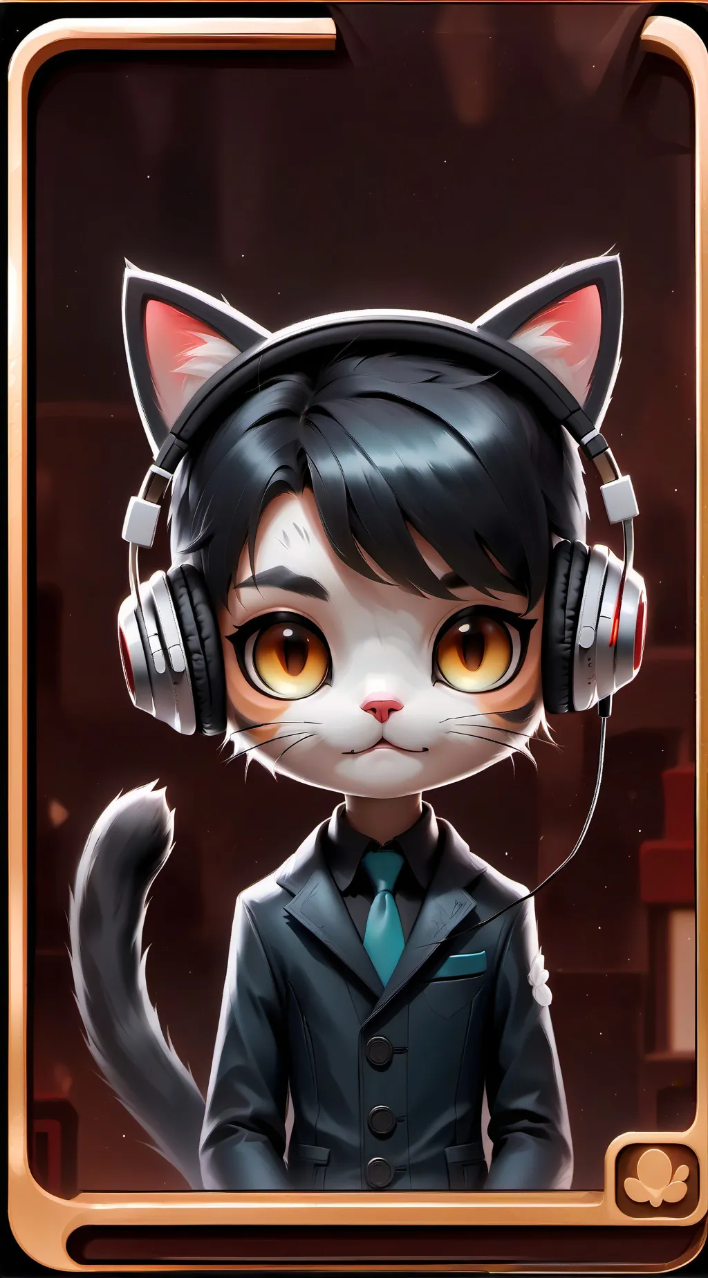 ai character: meme background