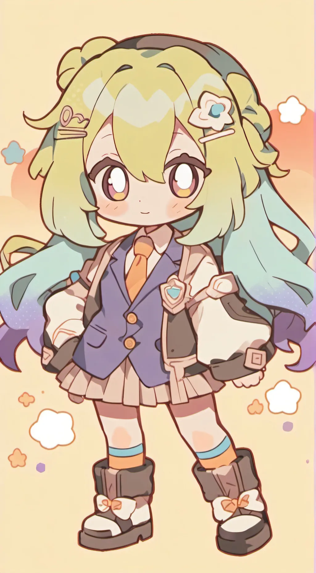 ai character: CRK baking background