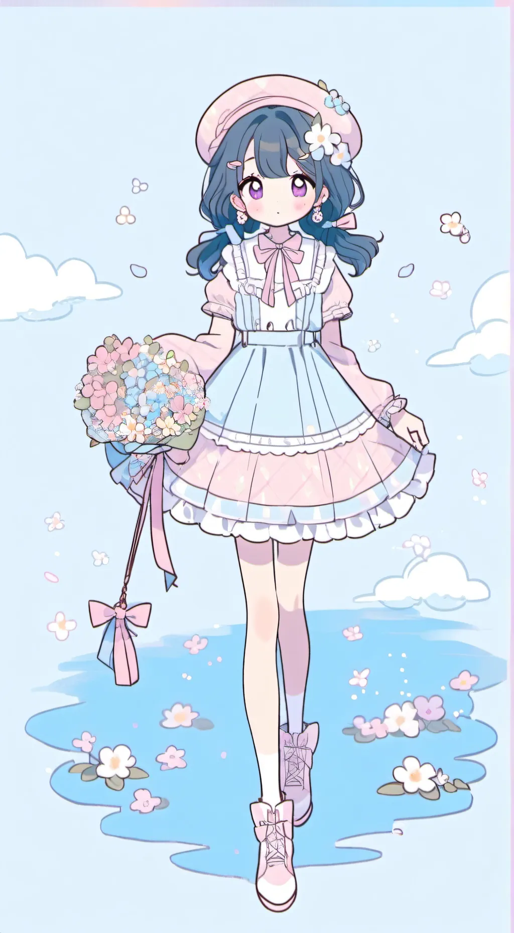 ai character: Kitty  background