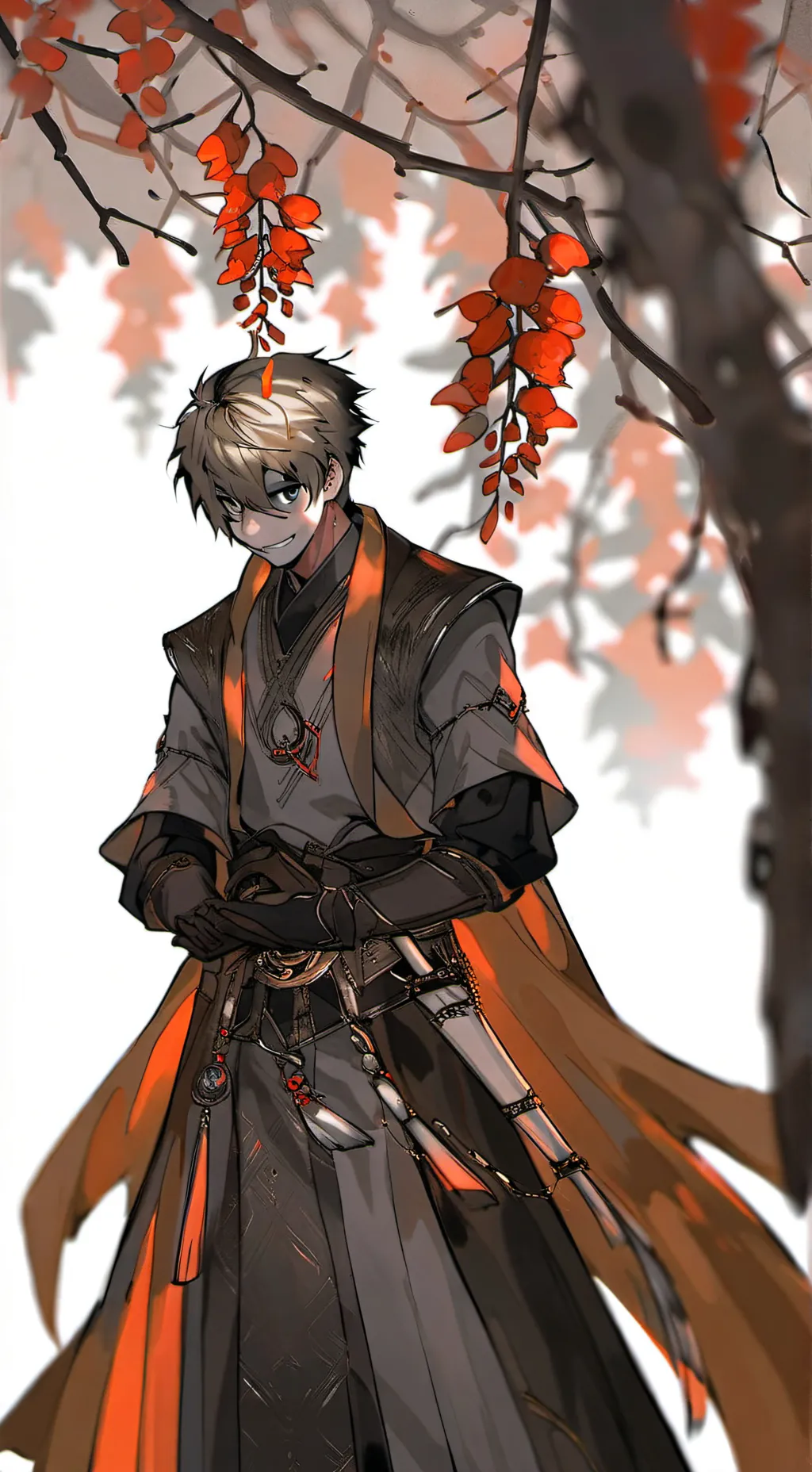 ai character: Katsuki Bakugo background