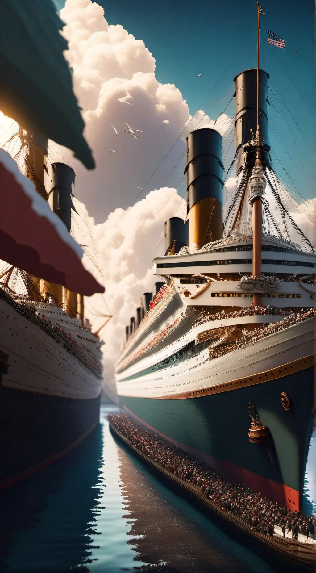 ai character: Olympic-class ship background
